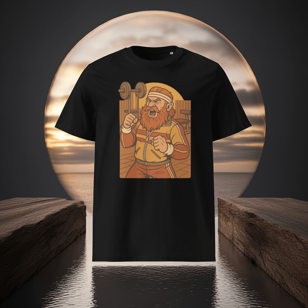 Dwarf Fitness Influencer Tee – “Get Swole or Go Home” - Caster Coast