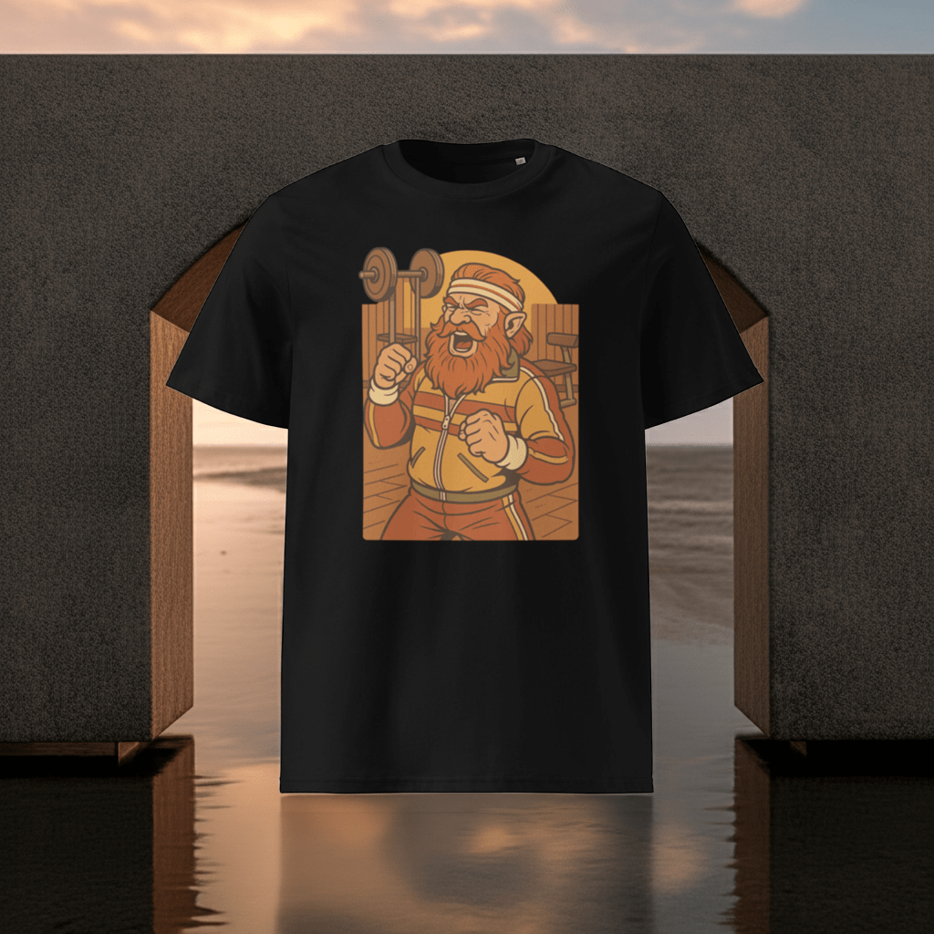 Dwarf Fitness Influencer Tee – “Get Swole or Go Home” - Caster Coast