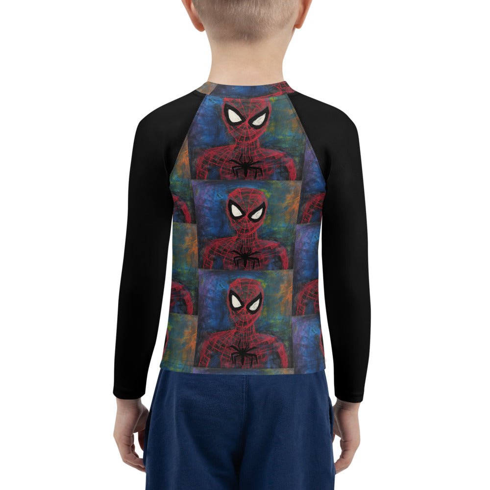 I Drew Spidey Kids Rash Guard - Caster Coast