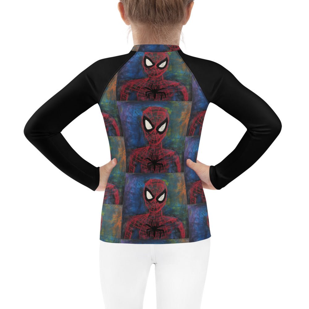 I Drew Spidey Kids Rash Guard - Caster Coast
