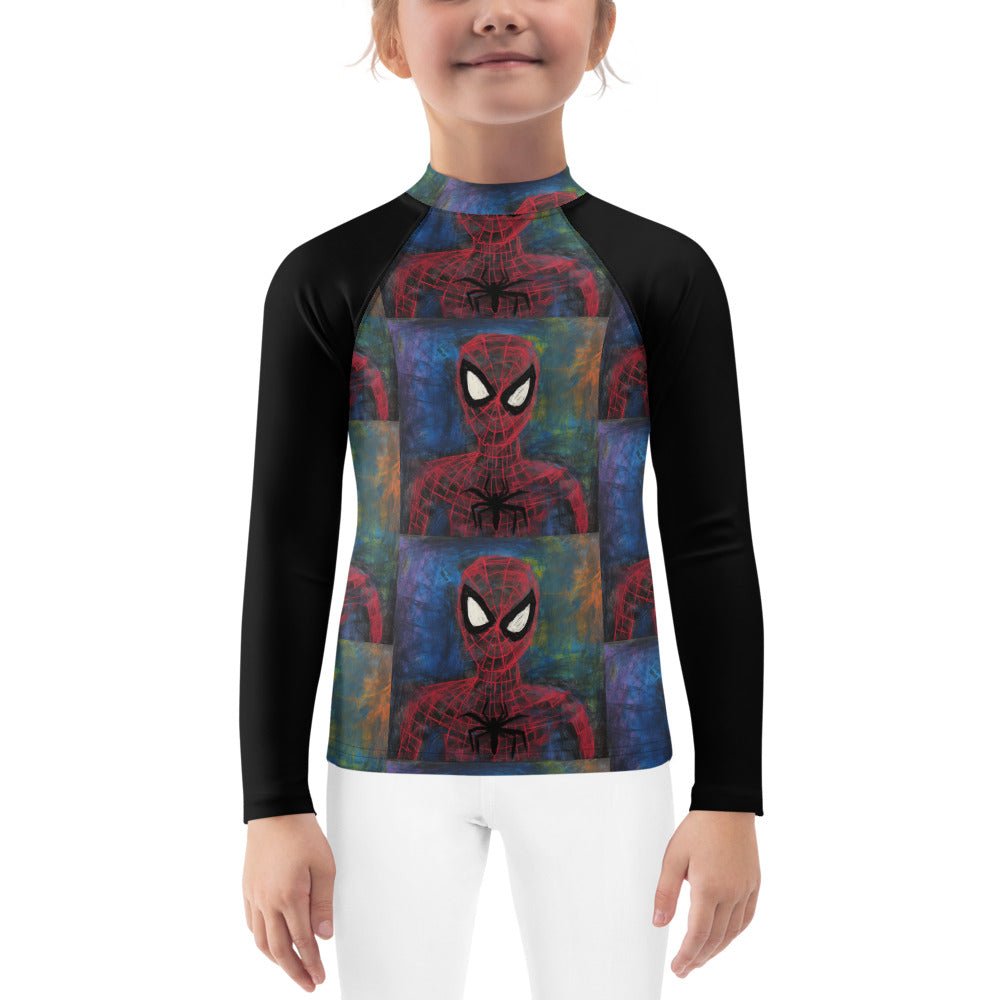 I Drew Spidey Kids Rash Guard - Caster Coast