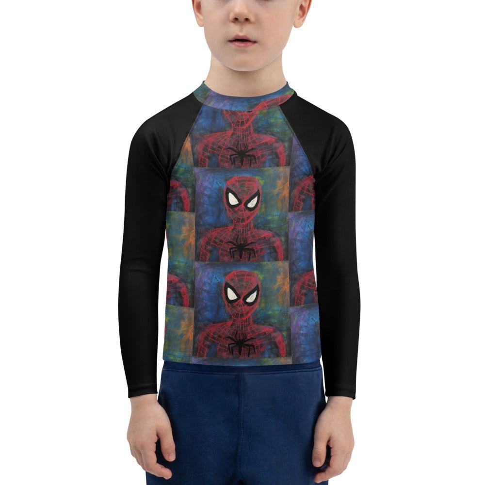 I Drew Spidey Kids Rash Guard - Caster Coast