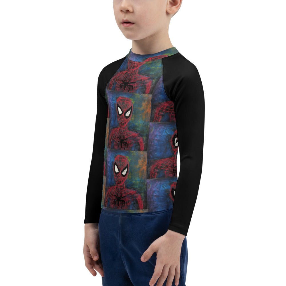 I Drew Spidey Kids Rash Guard - Caster Coast