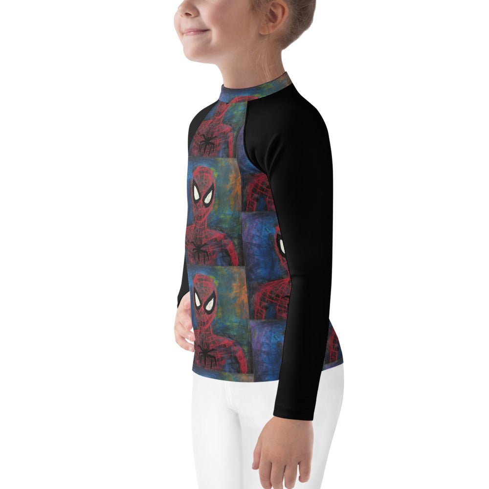 I Drew Spidey Kids Rash Guard - Caster Coast