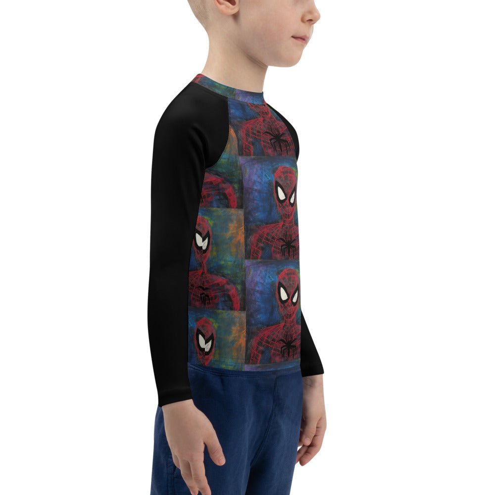 I Drew Spidey Kids Rash Guard - Caster Coast