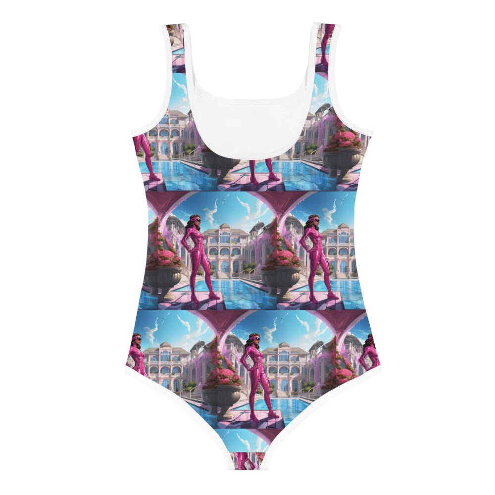 Superhero Girl All - Over Print Kids Swimsuit - Caster Coast