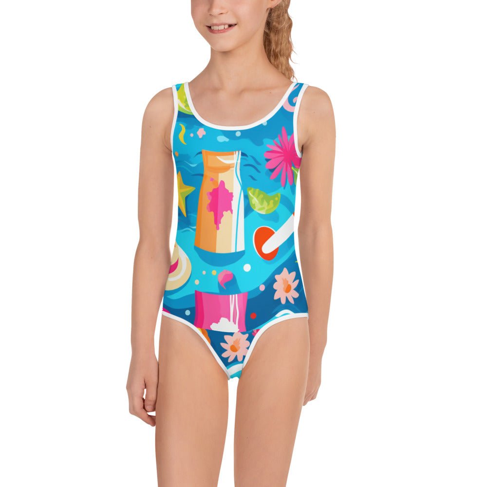 Let's Splash All - Over Print Kids Swimsuit - Caster Coast