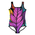 Flashy Leaves All - Over Print Kids Swimsuit - Caster Coast