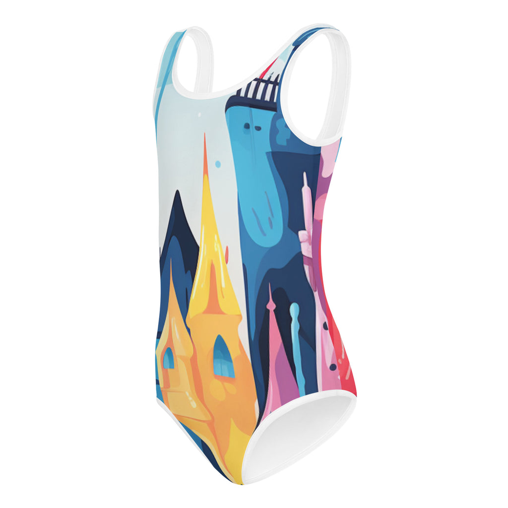 Princess Castle All - Over Print Kids Swimsuit - Caster Coast