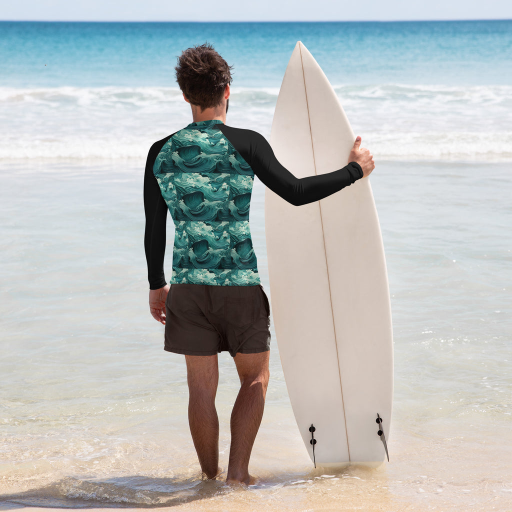 To the Sea Men's Rash Guard - Caster Coast