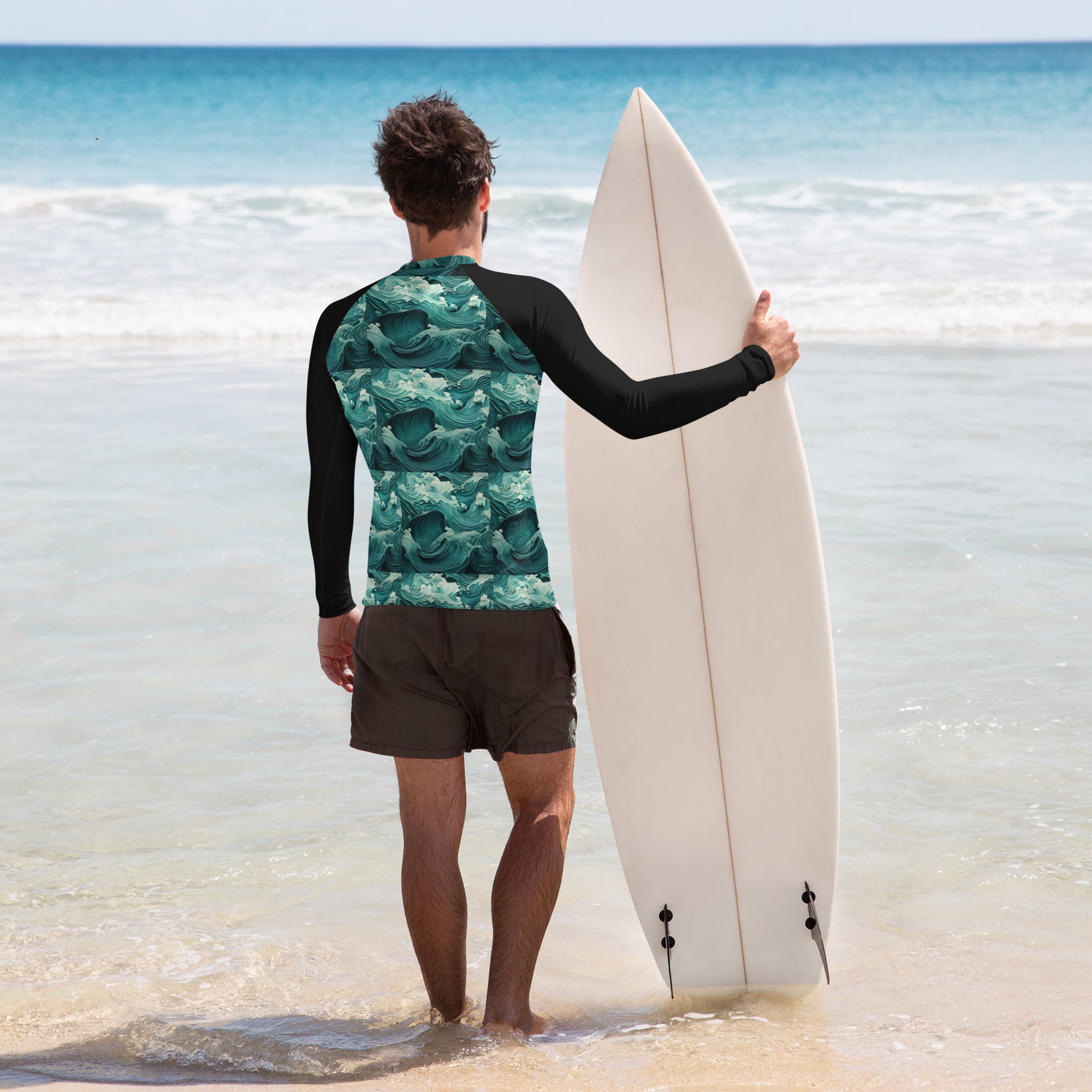 To the Sea Men's Rash Guard - Caster Coast