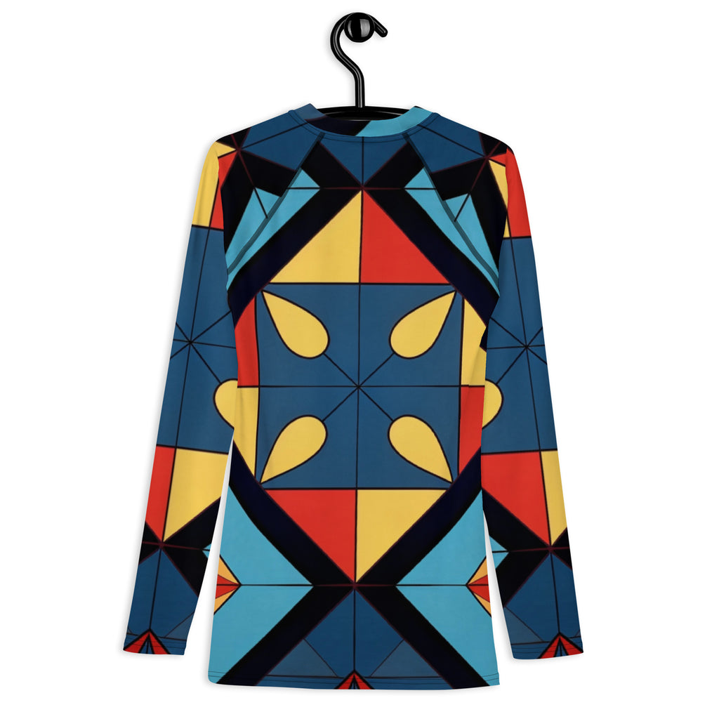 Abstract Super Men's Rash Guard - Caster Coast