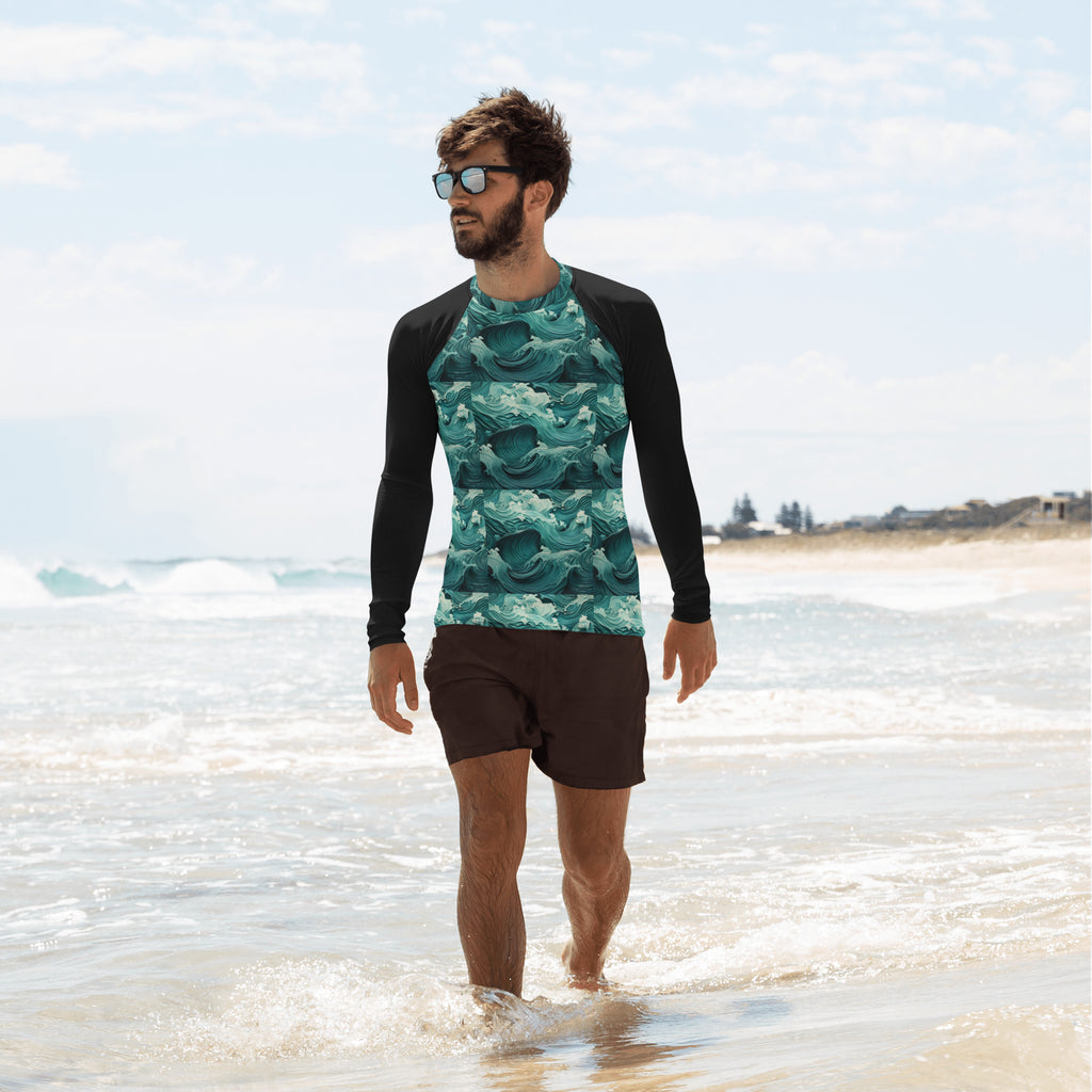 To the Sea Men's Rash Guard - Caster Coast