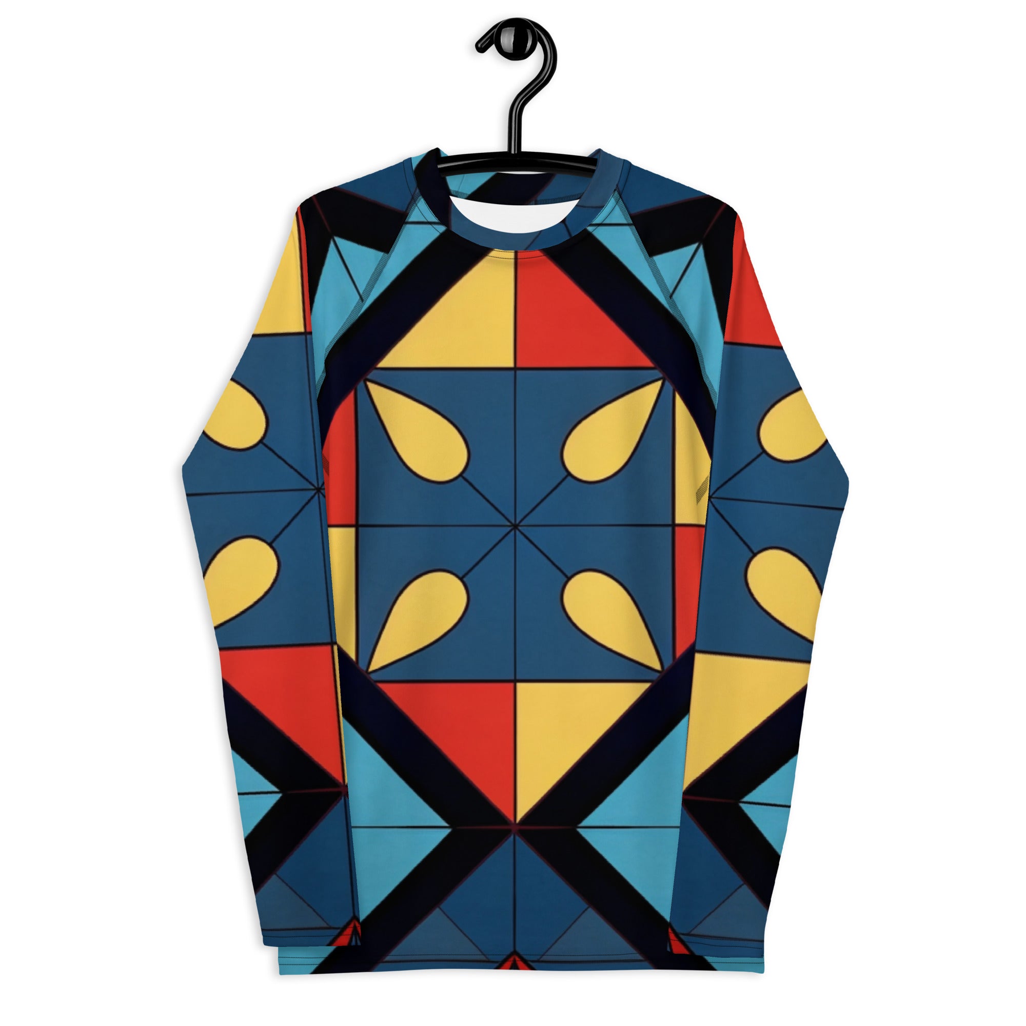 Abstract Super Men's Rash Guard - Caster Coast