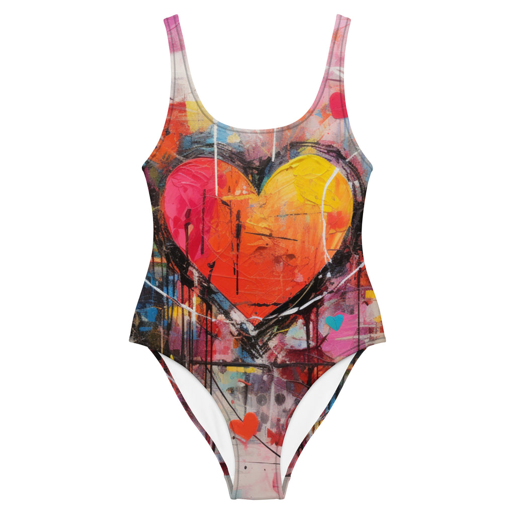 Abstract Love One - Piece Swimsuit - Caster Coast