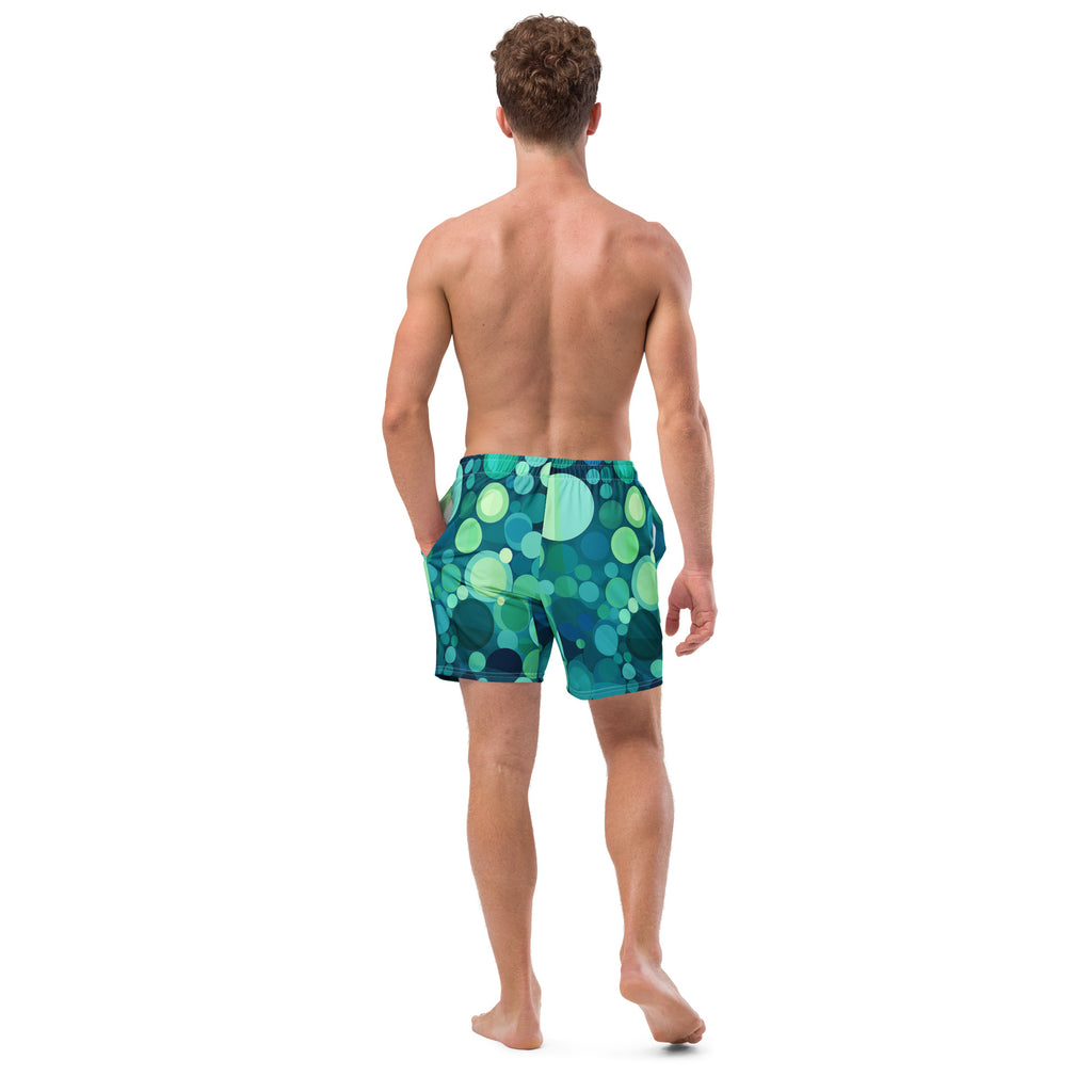 Splatterdot Swim Trunks | Abstract Paint Boardshorts for Men - Caster Coast