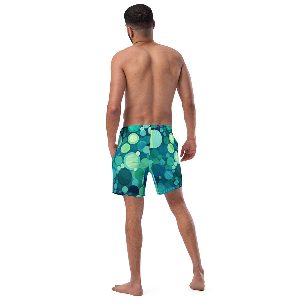 Splatterdot Swim Trunks | Abstract Paint Boardshorts for Men - Caster Coast