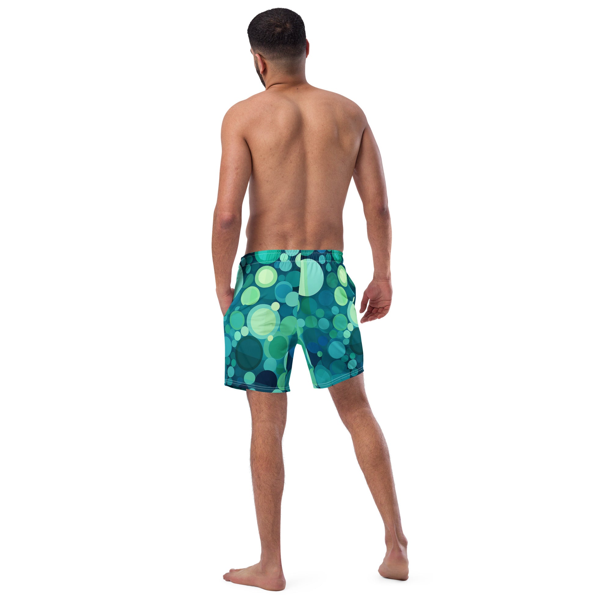 Splatterdot Swim Trunks | Abstract Paint Boardshorts for Men - Caster Coast