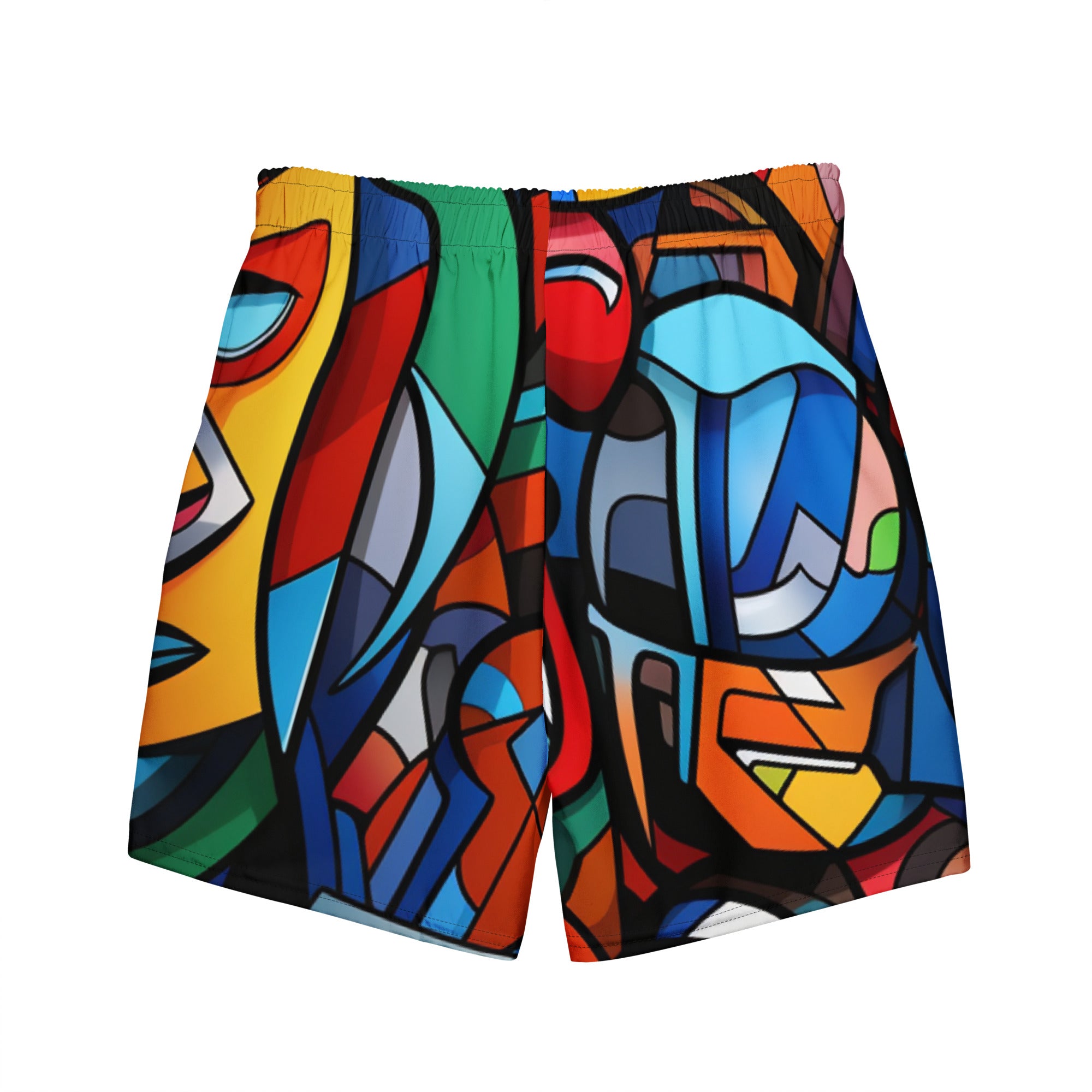 Abstract Heroes Swim Trunks | Superhero Art Boardshorts for Men - Caster Coast