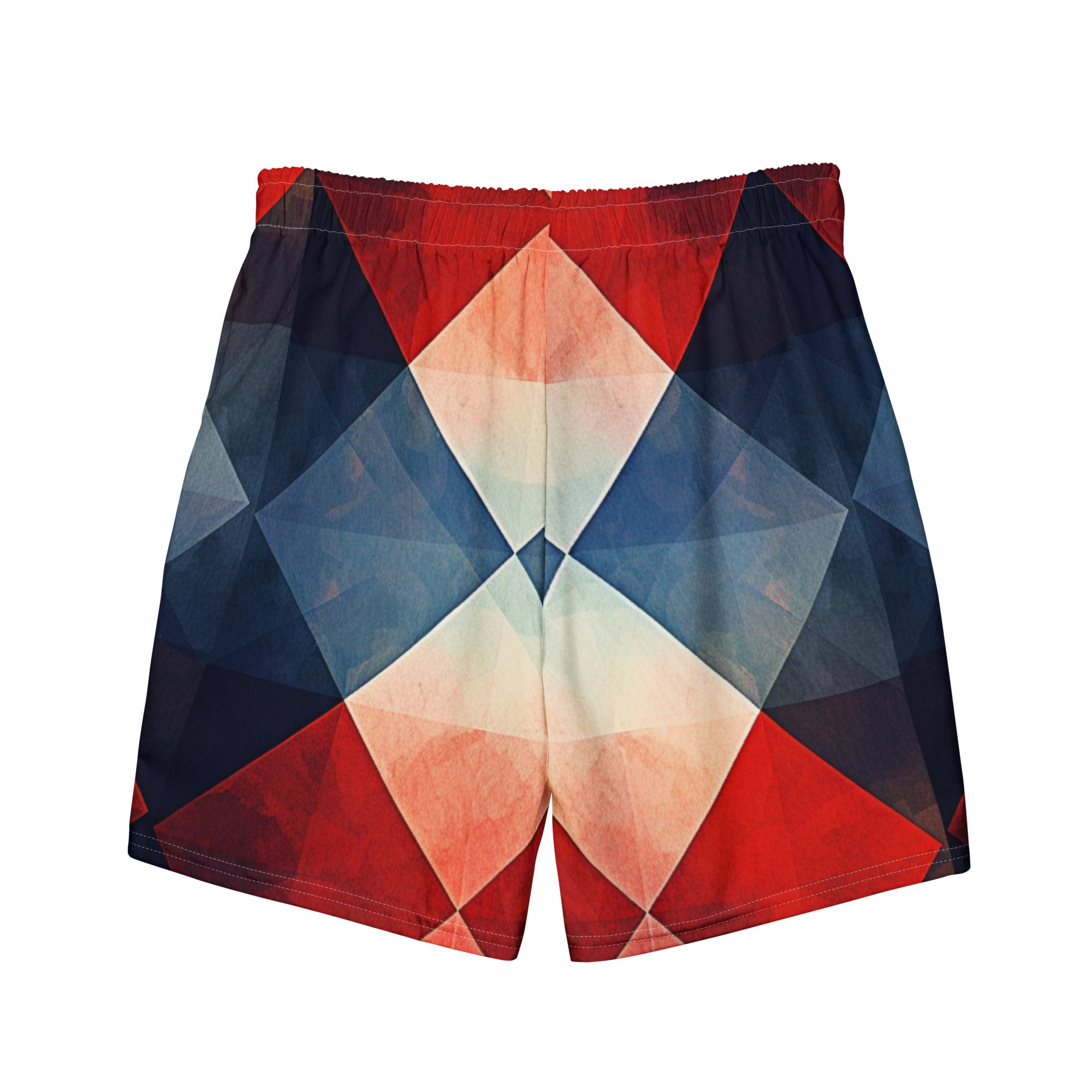 Mr. Argyle Swim Trunks | Classic Pattern Boardshorts for Men - Caster Coast