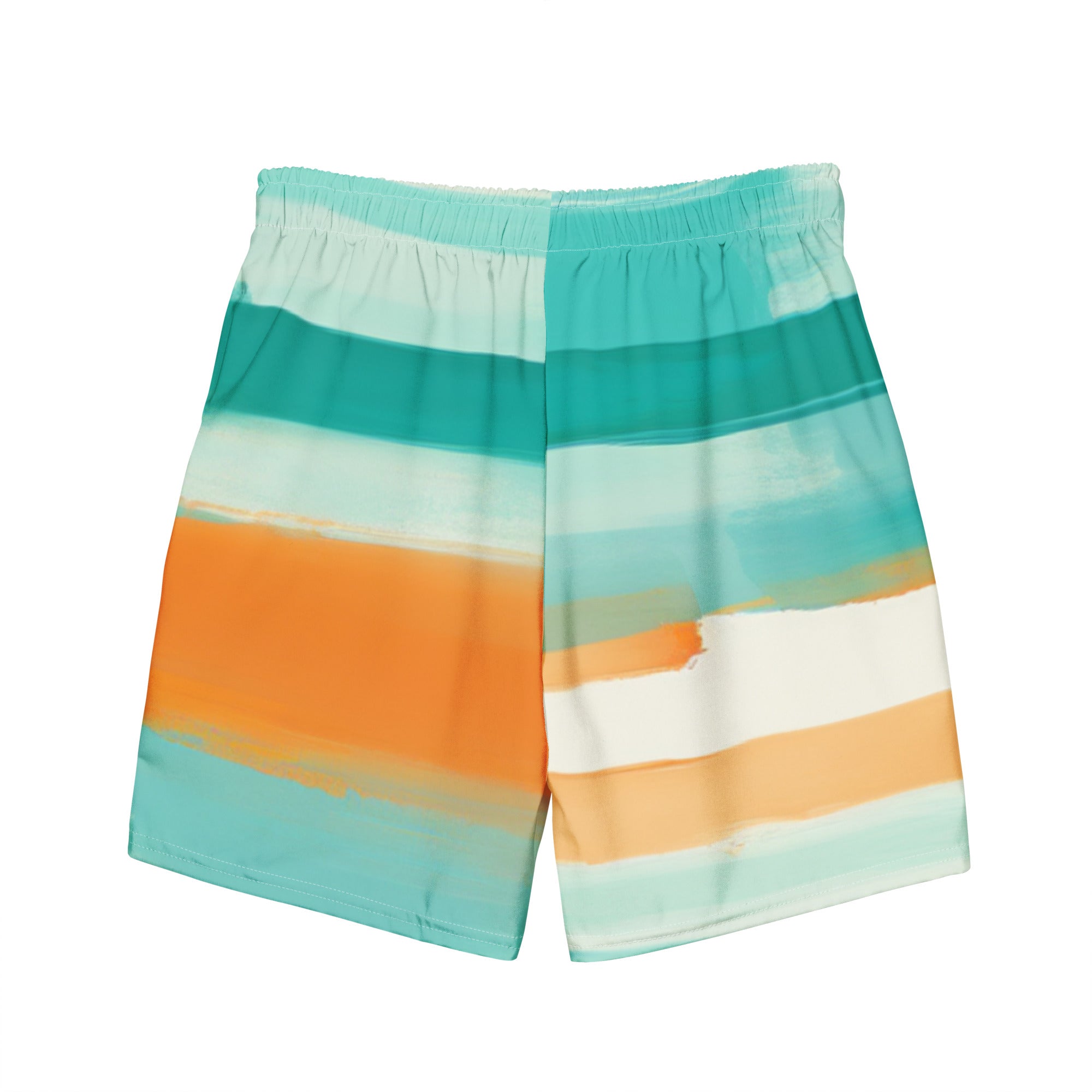 Striped Dolphin Swim Trunks | Nautical Boardshorts for Men - Caster Coast