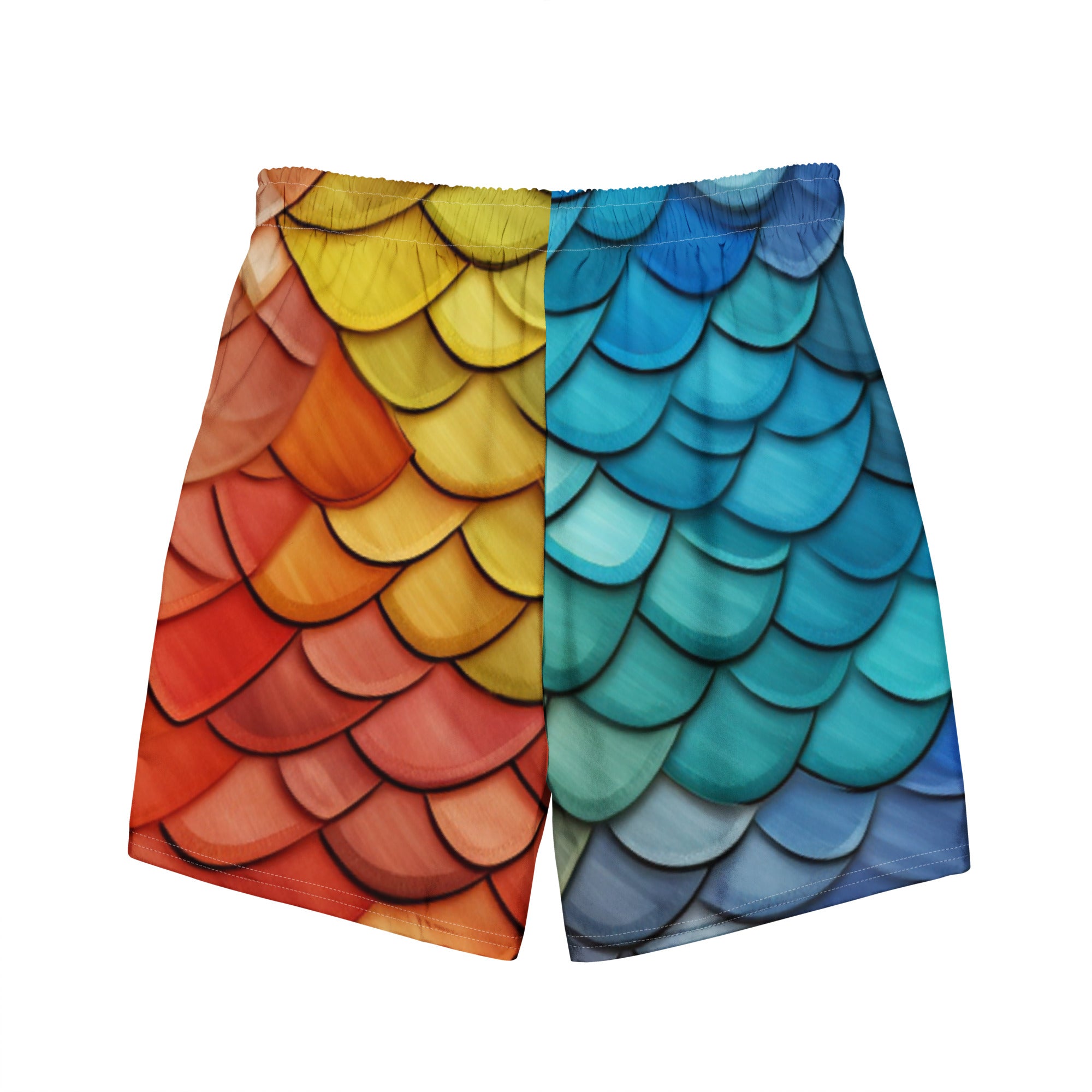 Dragon Scales Swim Trunks | Fantasy Reptile Boardshorts for Men - Caster Coast