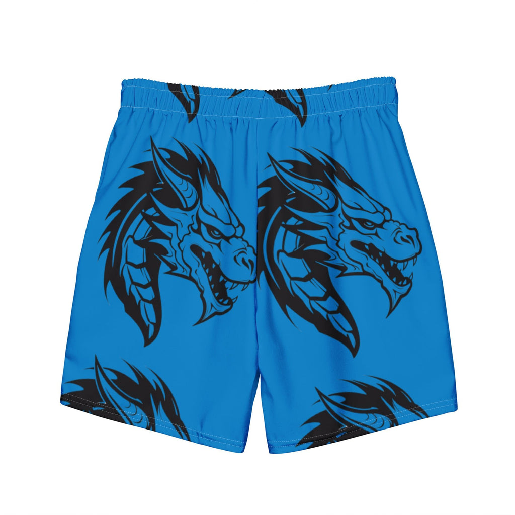 Blue Dragon Swim Trunks | Fantasy Dragon Boardshorts for Men - Caster Coast