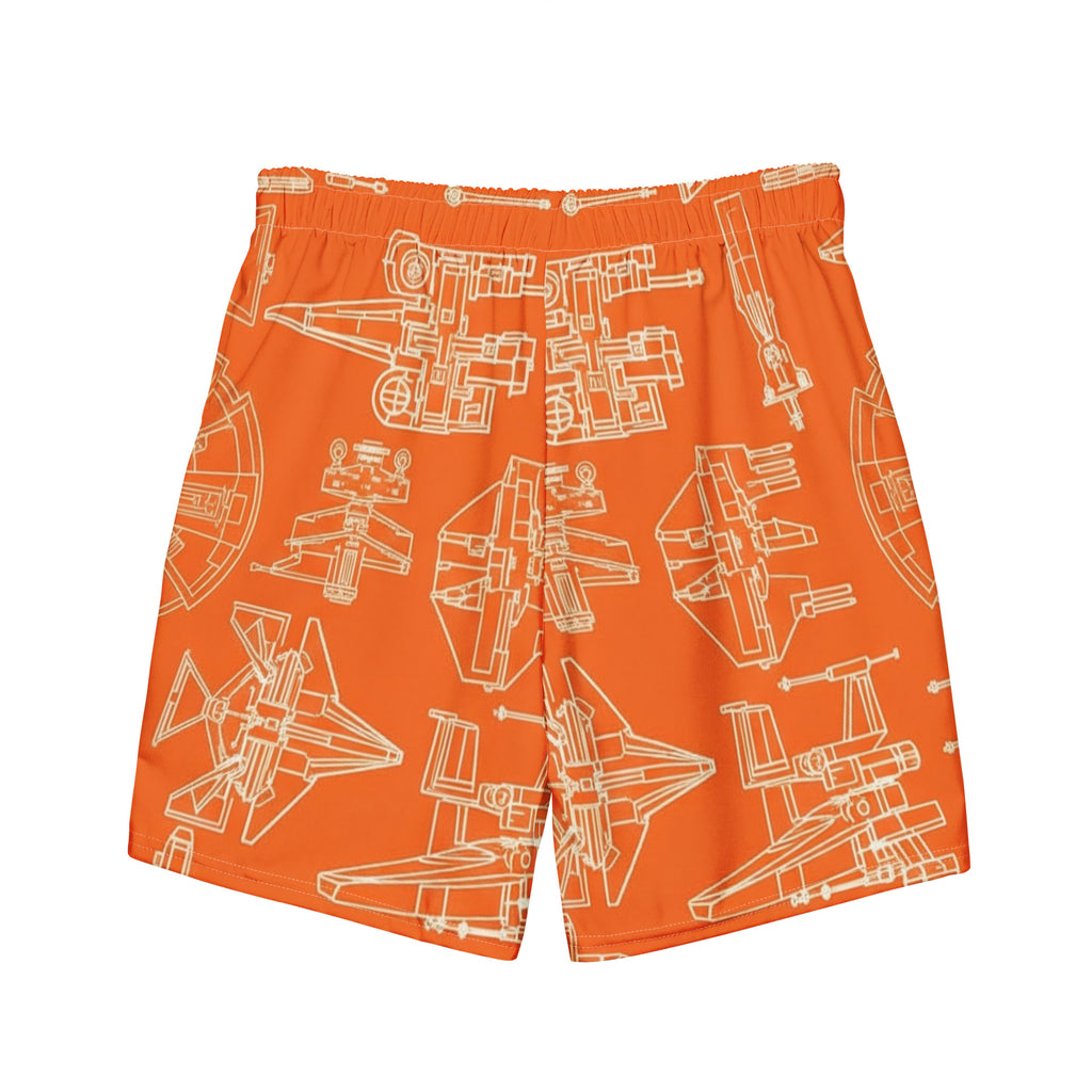 Star Ships Swim Trunks | Star Wars Inspired Men's Swimwear - Caster Coast