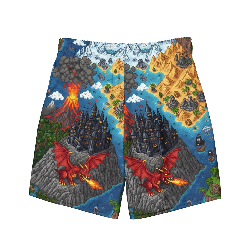 Middle - earth & Galaxy Far Far Away Map Boardshorts | LOTR & Star Wars Crossover - Caster Coast