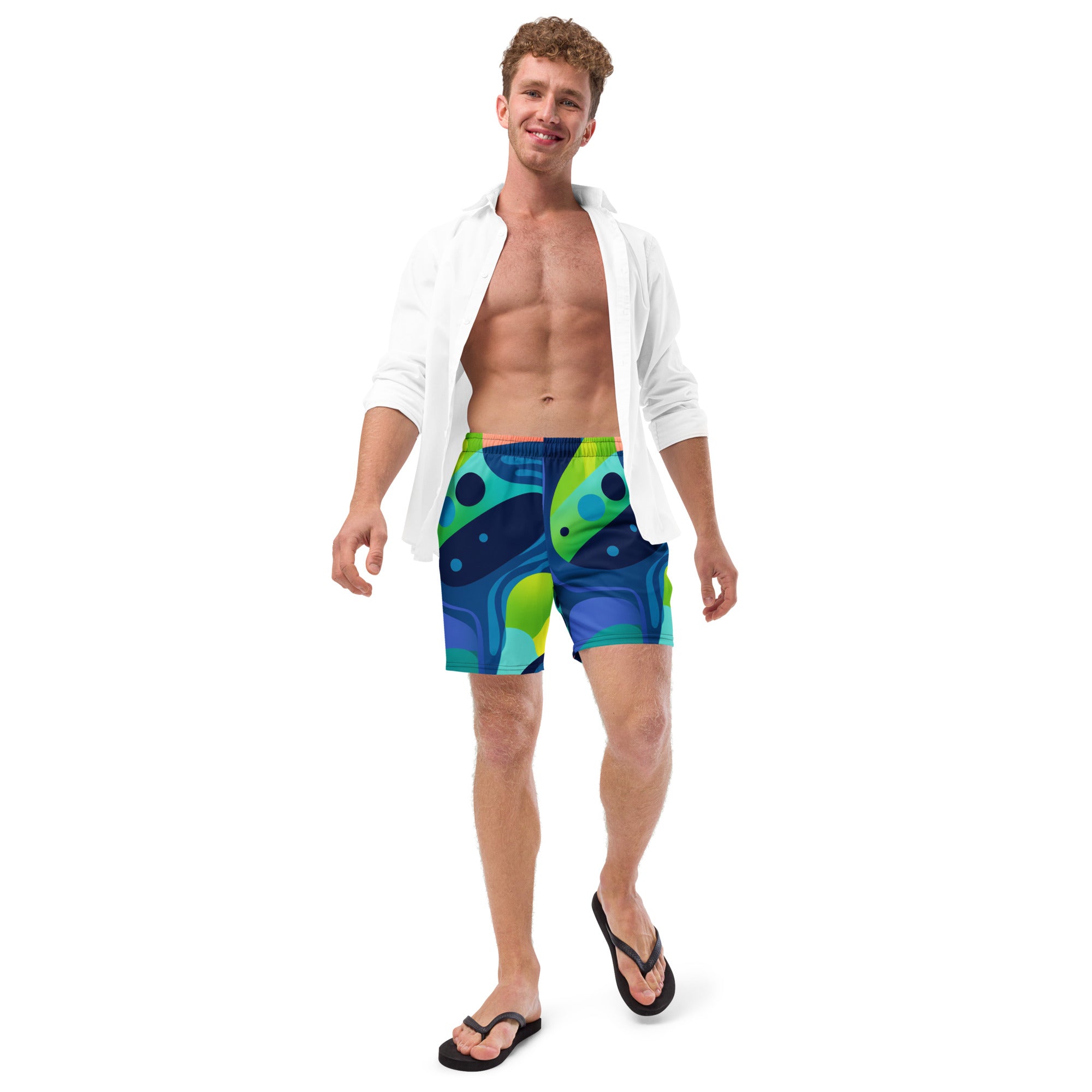 Ocean Breeze Swim Trunks | Coastal Boardshorts for Men - Caster Coast