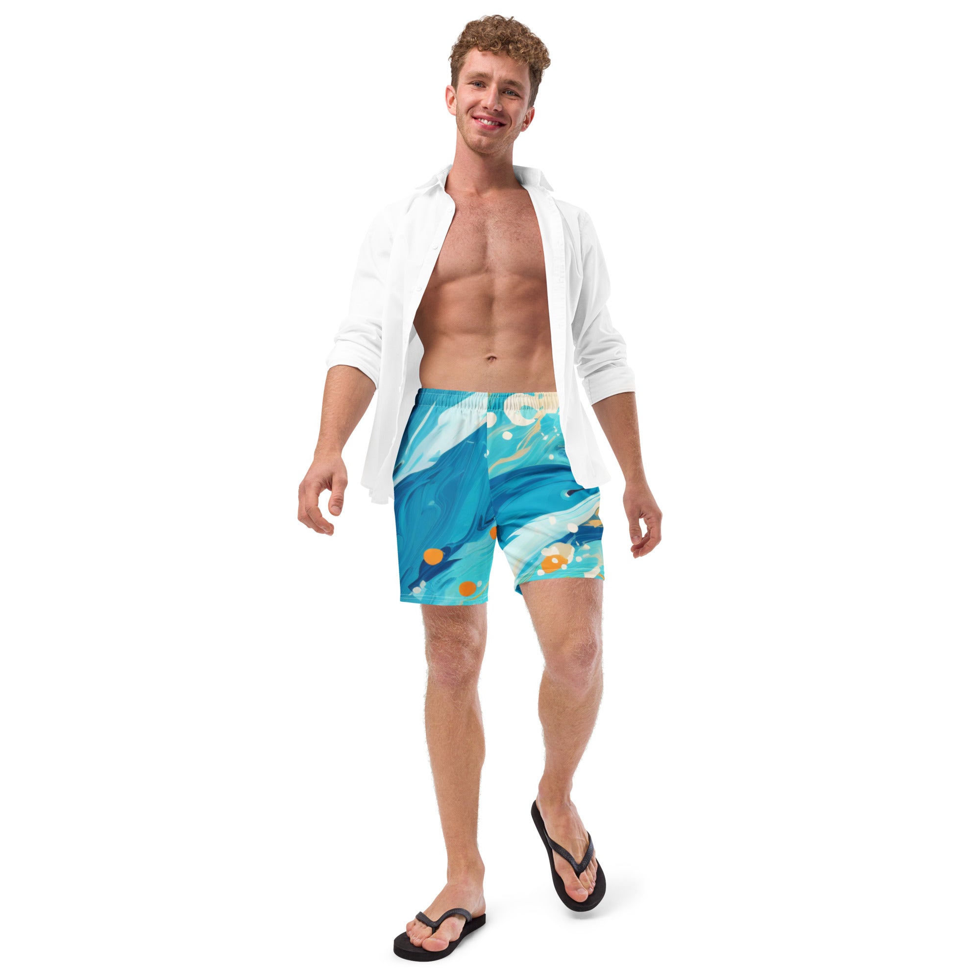 Dolphins Fan Swim Trunks | Animal Boardshorts for Men