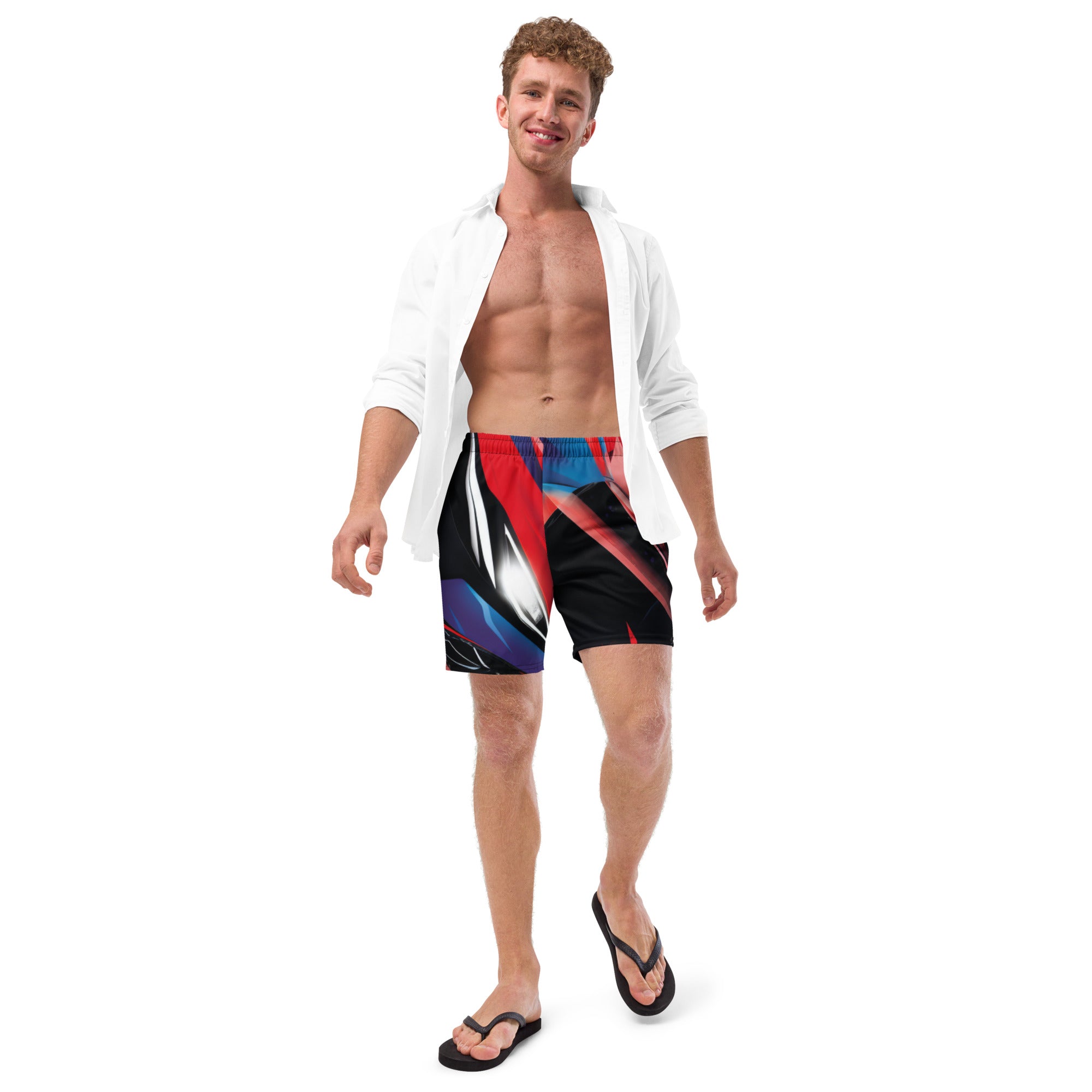 Supercar Swim Trunks | Racing Car Boardshorts for Men