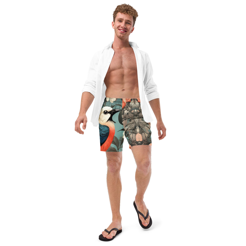 Fly Guy Swim Trunks | Retro Aviation Boardshorts for Men - Caster Coast