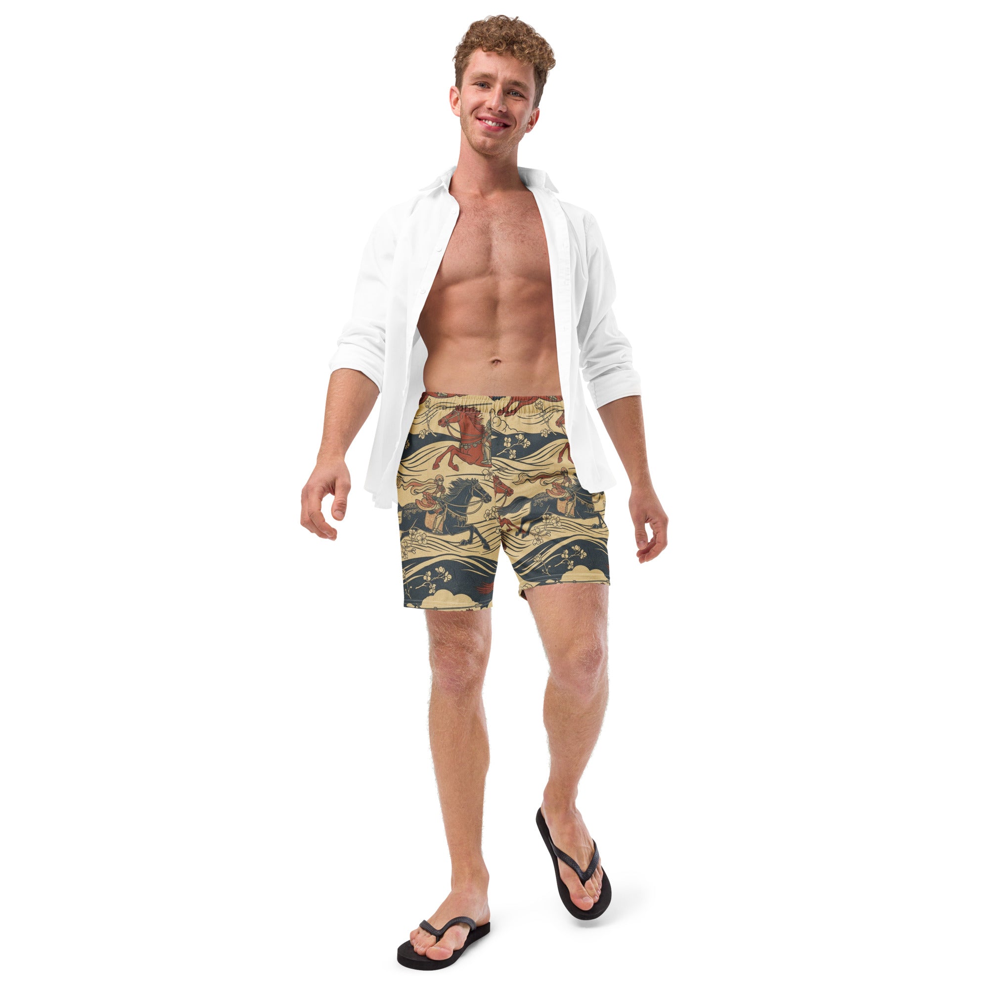Riders of Rohan Swim Trunks | Lord of the Rings Swimwear for Men - Caster Coast