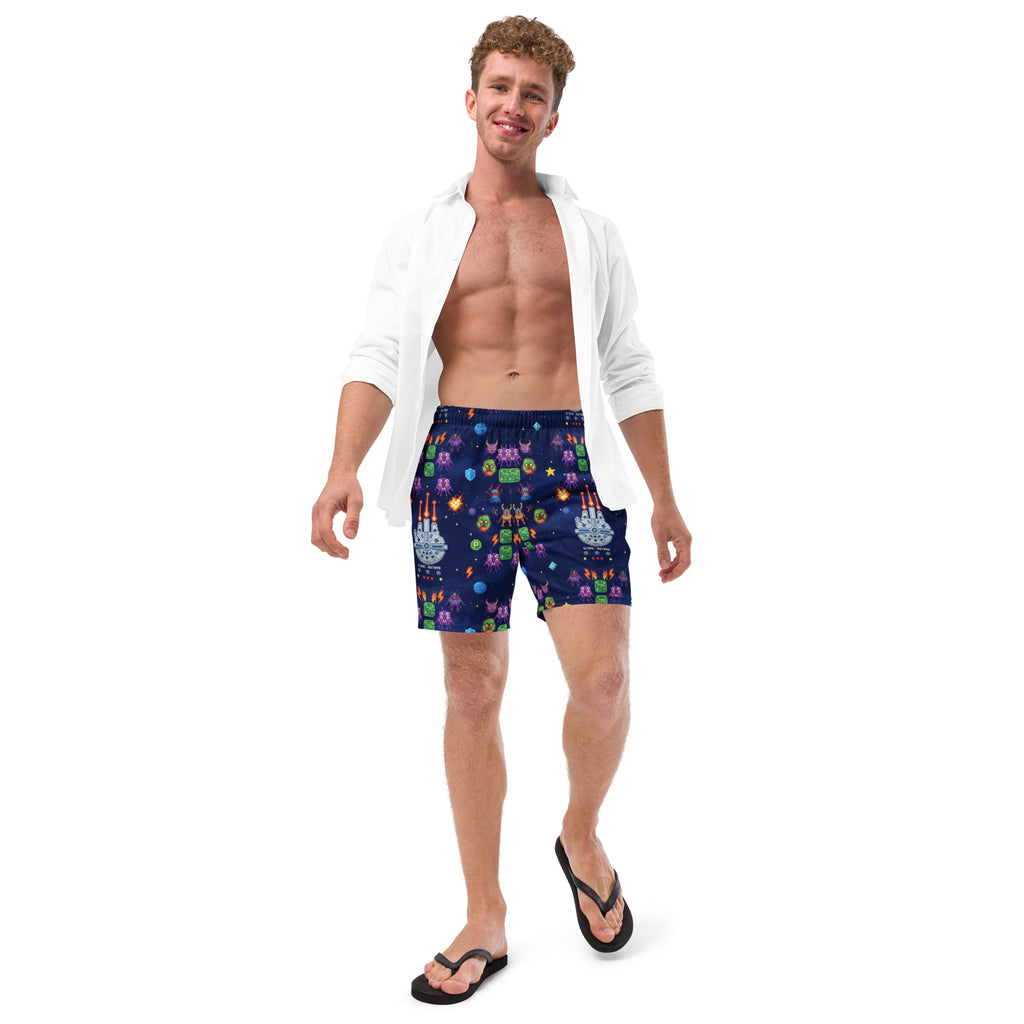 Atari Star Wars Arcade Game Swim Trunks | Retro 1983 Gamer Swimwear - Caster Coast