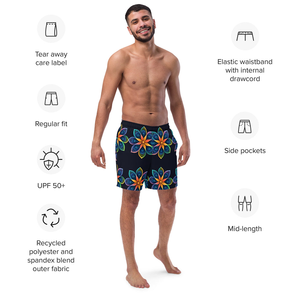 Flowers Swim Trunks | Floral Boardshorts for Men - Caster Coast