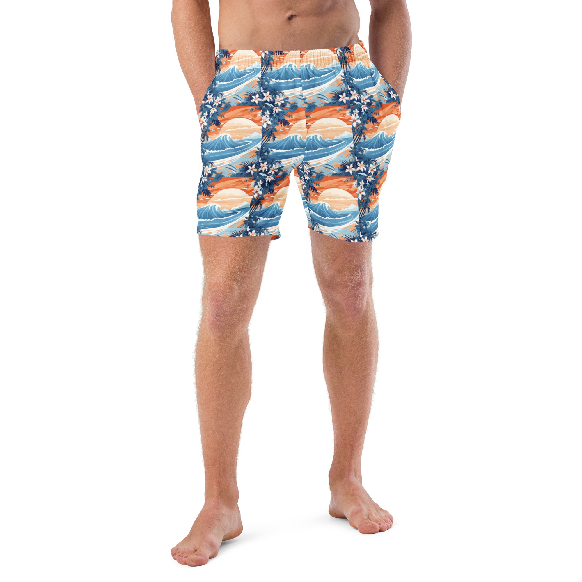 Horde Mode Survival Swim Trunks | Funny Gamer Dad Boardshorts - Caster Coast