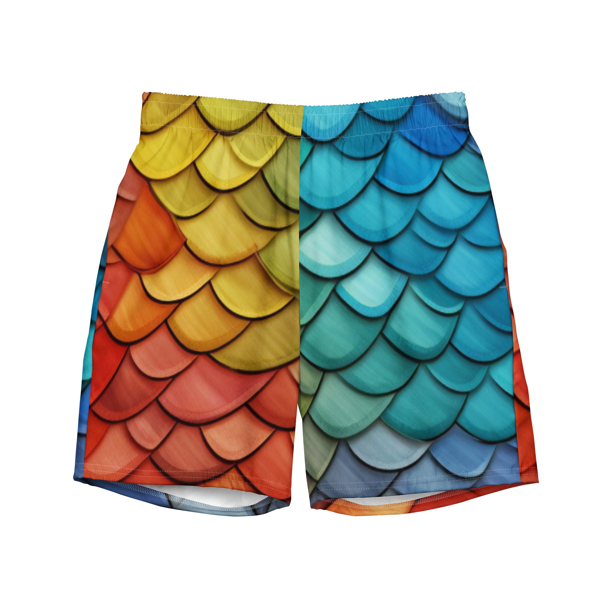 Dragon Scales Swim Trunks | Fantasy Reptile Boardshorts for Men - Caster Coast