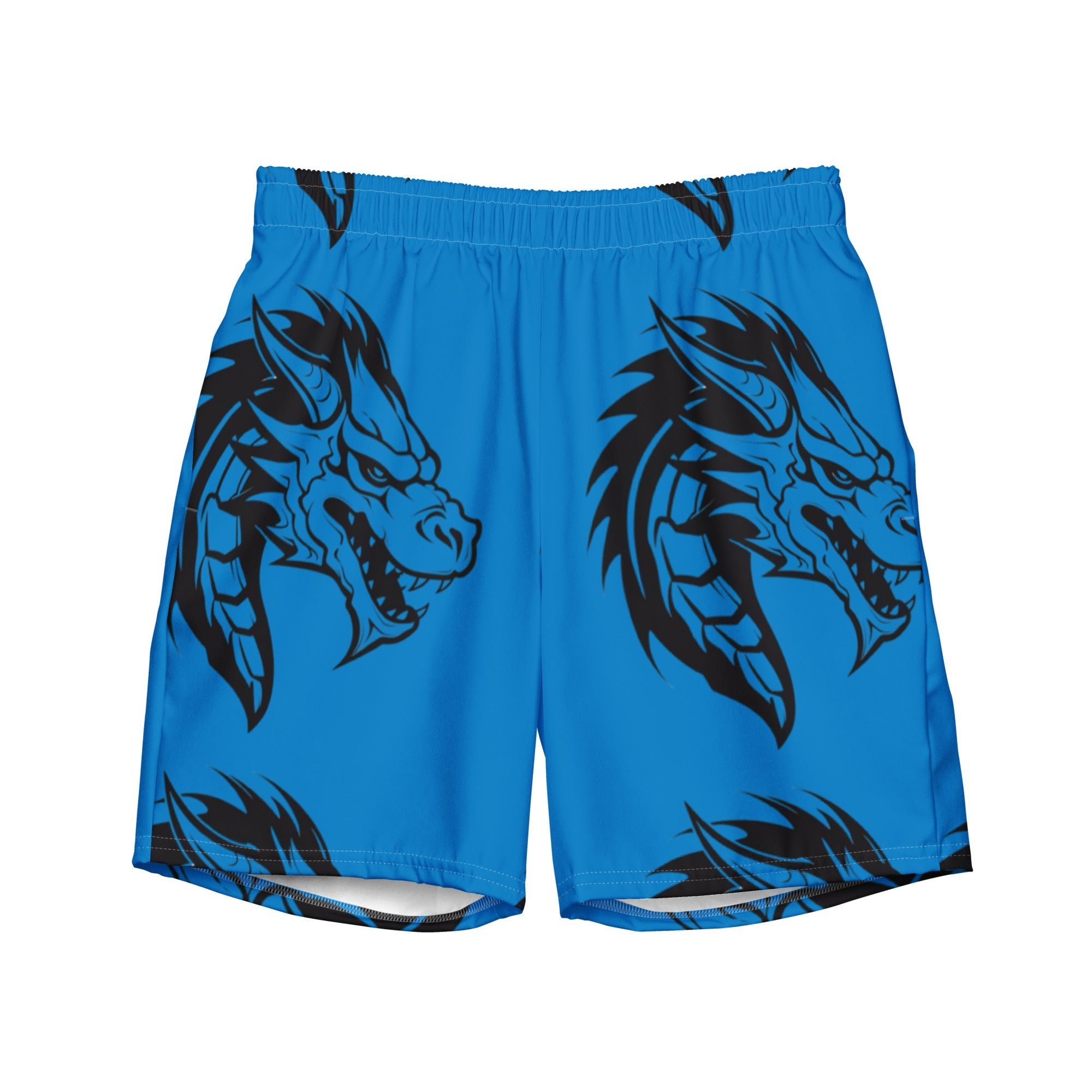 Blue Dragon Swim Trunks | Fantasy Dragon Boardshorts for Men - Caster Coast