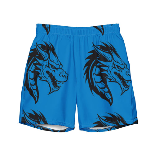 Blue Dragon Swim Trunks | Fantasy Dragon Boardshorts for Men - Caster Coast