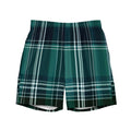Forest Tartan Swim Trunks | Plaid Pattern Boardshorts for Men - Caster Coast