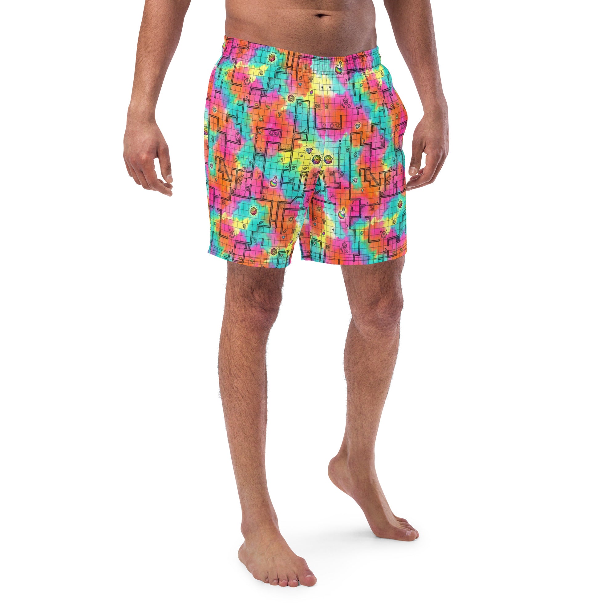 DMs Original Map - D&D Inspired Boardshorts - Caster Coast