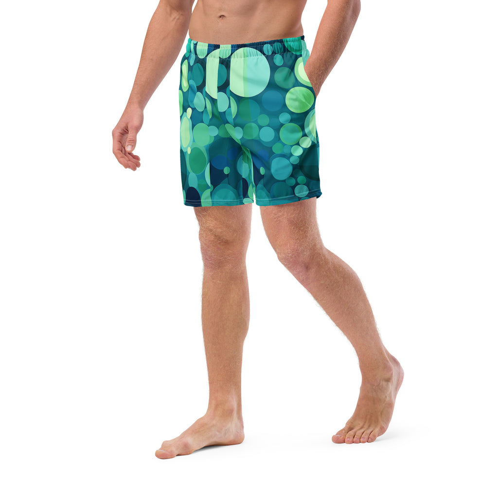 Splatterdot Swim Trunks | Abstract Paint Boardshorts for Men - Caster Coast