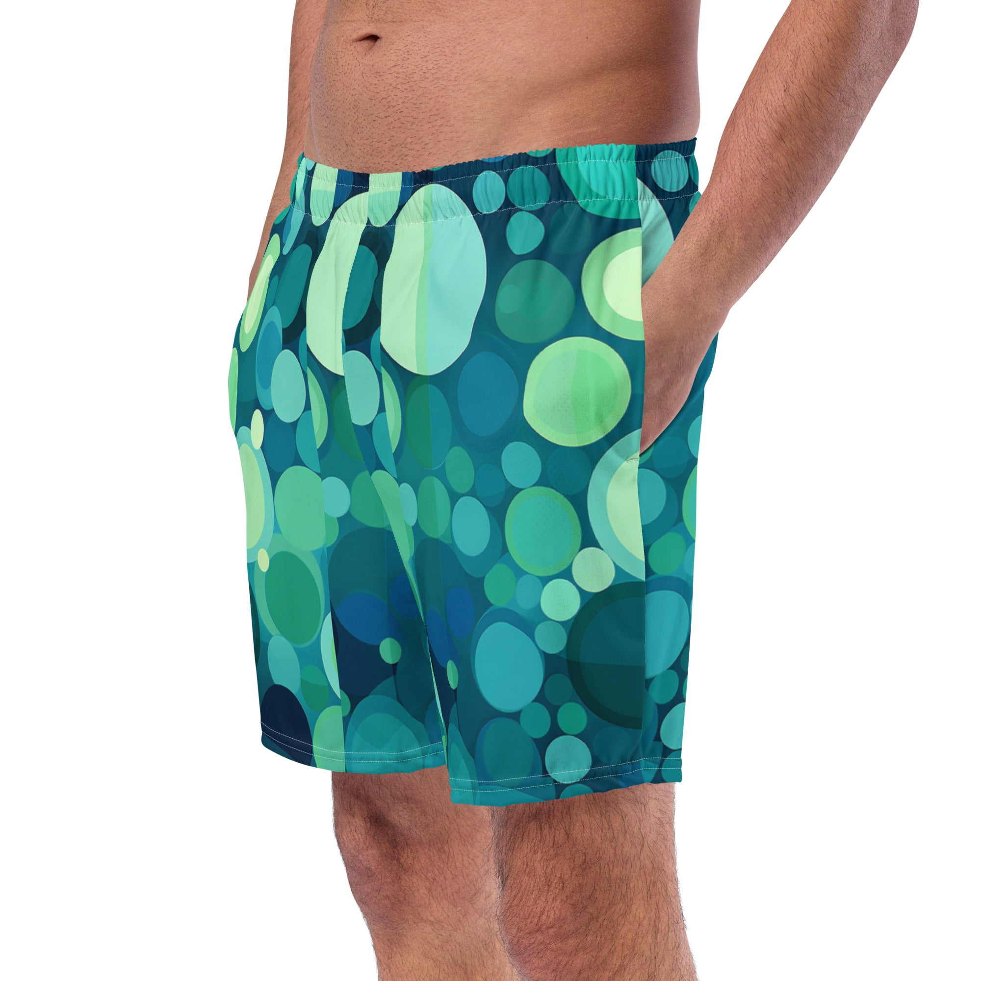 Splatterdot Swim Trunks | Abstract Paint Boardshorts for Men - Caster Coast