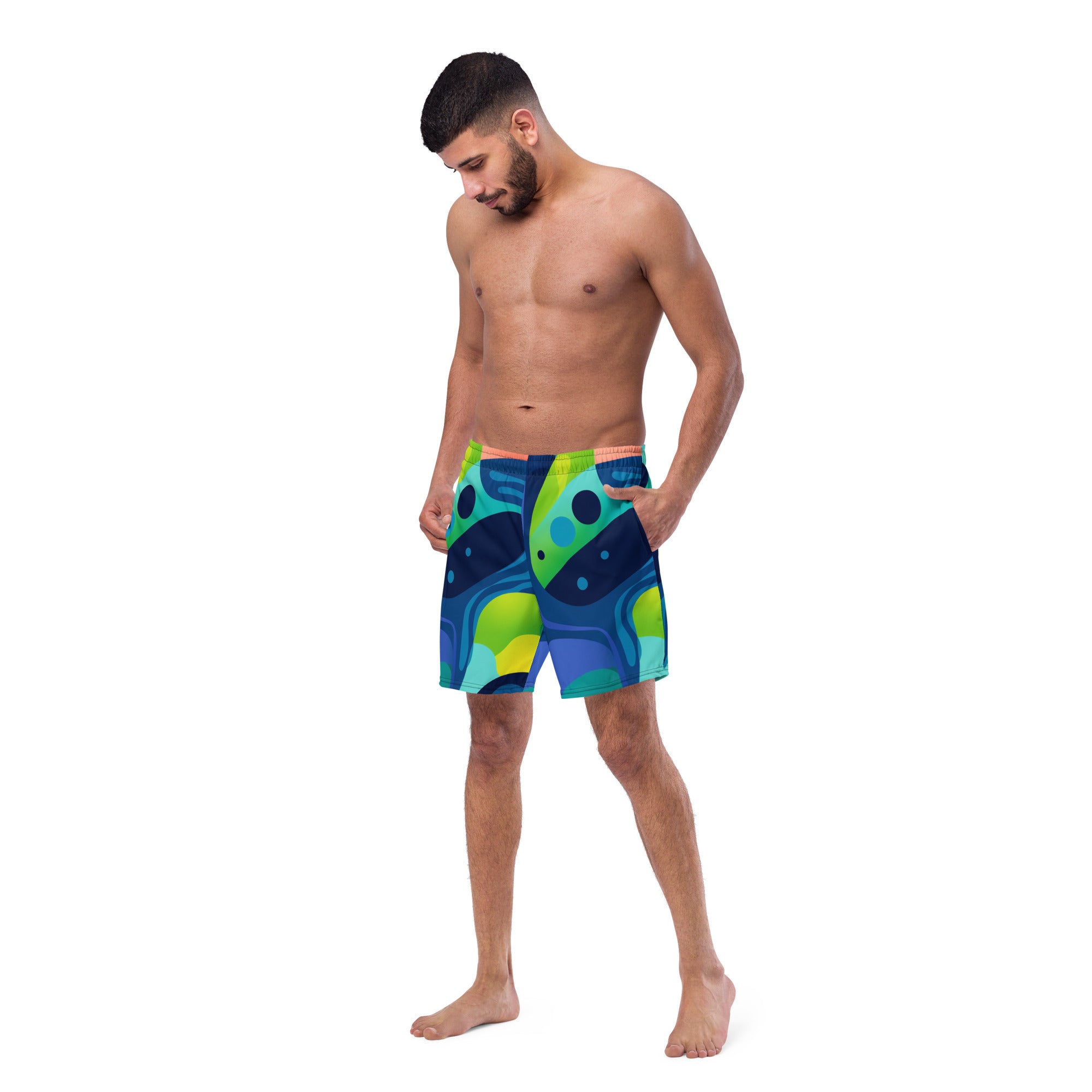 Ocean Breeze Swim Trunks | Coastal Boardshorts for Men - Caster Coast