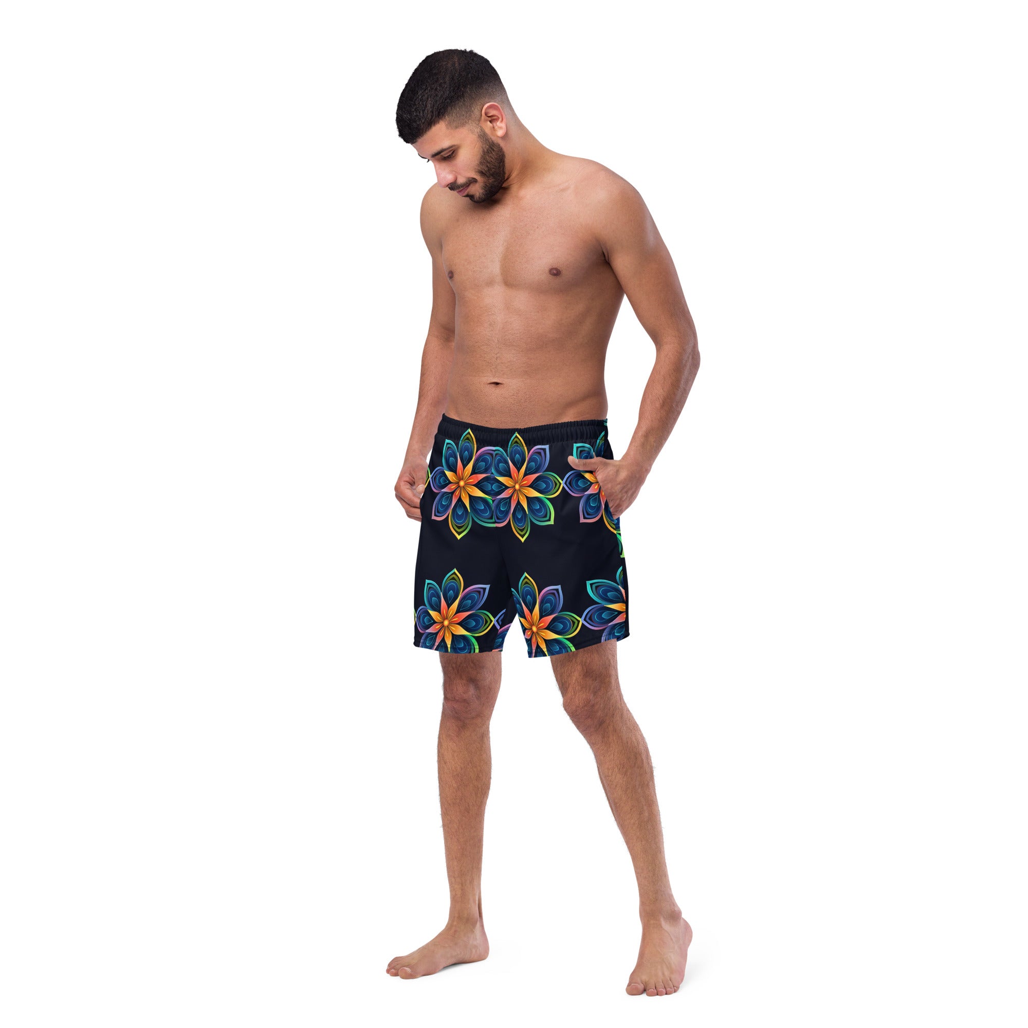 Flowers Swim Trunks | Floral Boardshorts for Men - Caster Coast