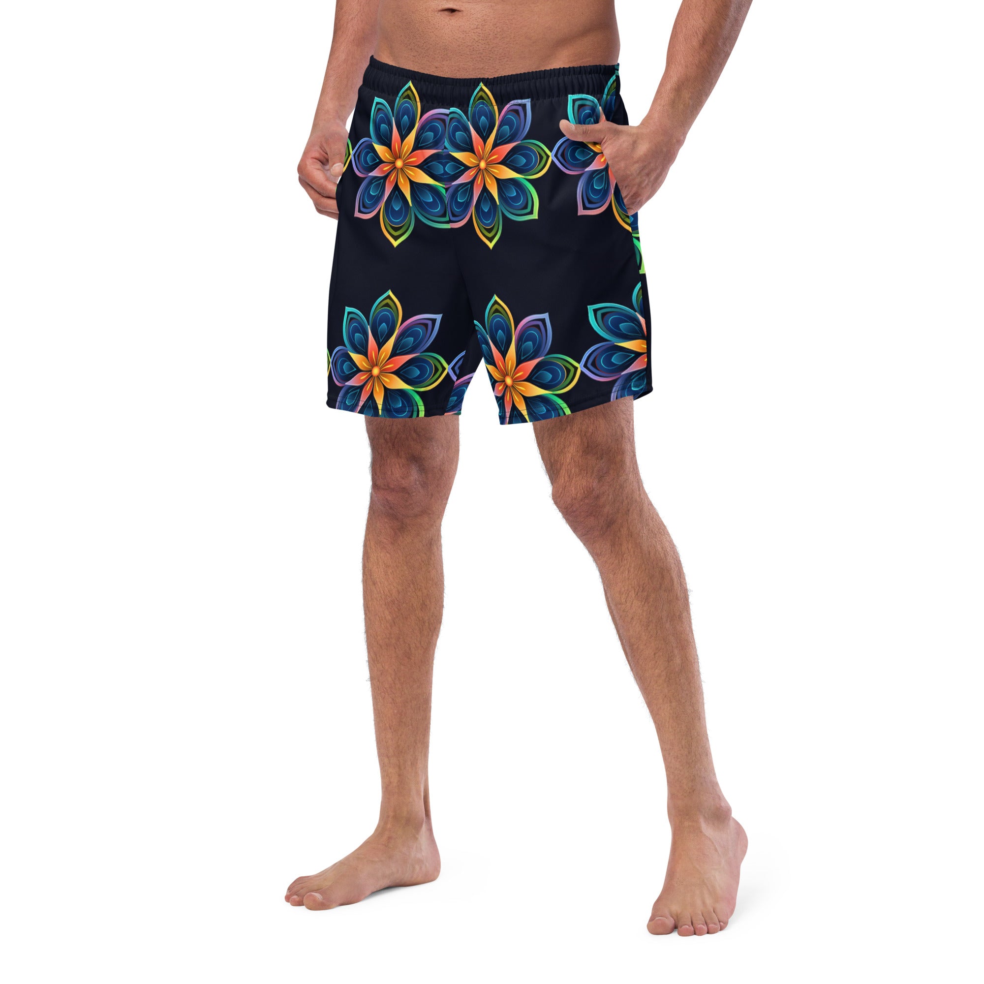 Flowers Swim Trunks | Floral Boardshorts for Men - Caster Coast