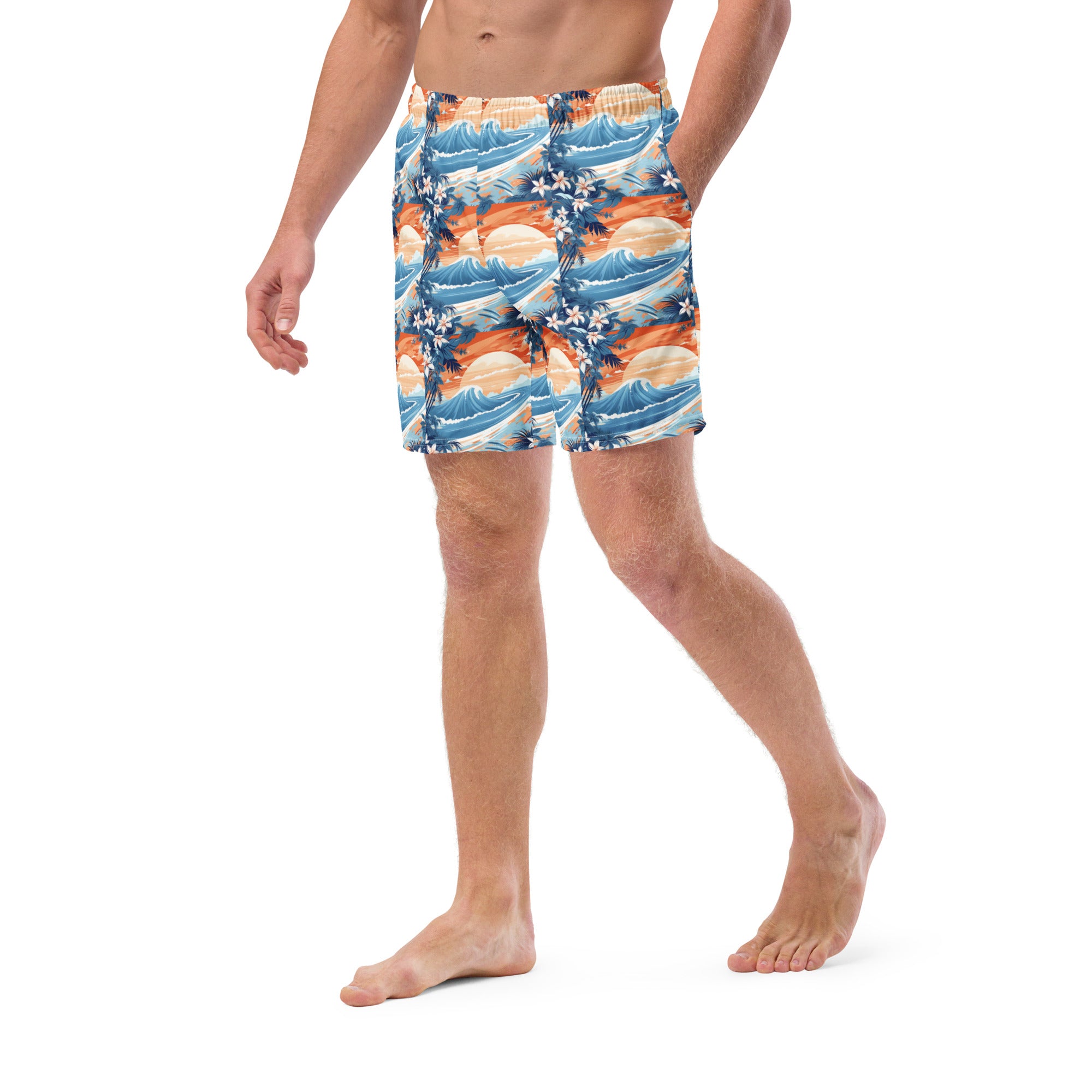 Horde Mode Survival Swim Trunks | Funny Gamer Dad Boardshorts - Caster Coast