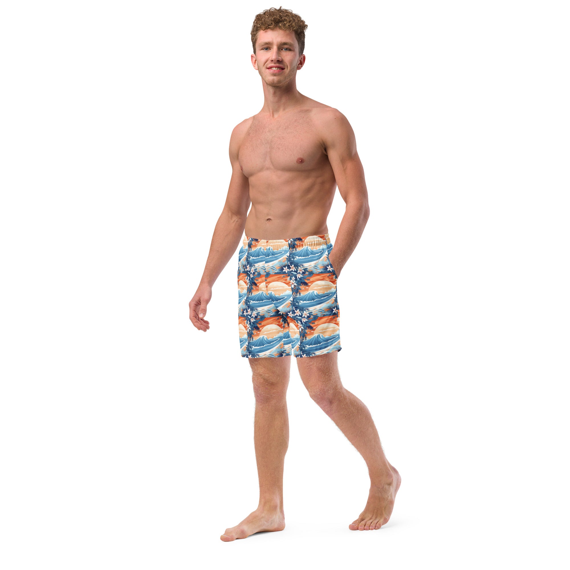Horde Mode Survival Swim Trunks | Funny Gamer Dad Boardshorts - Caster Coast