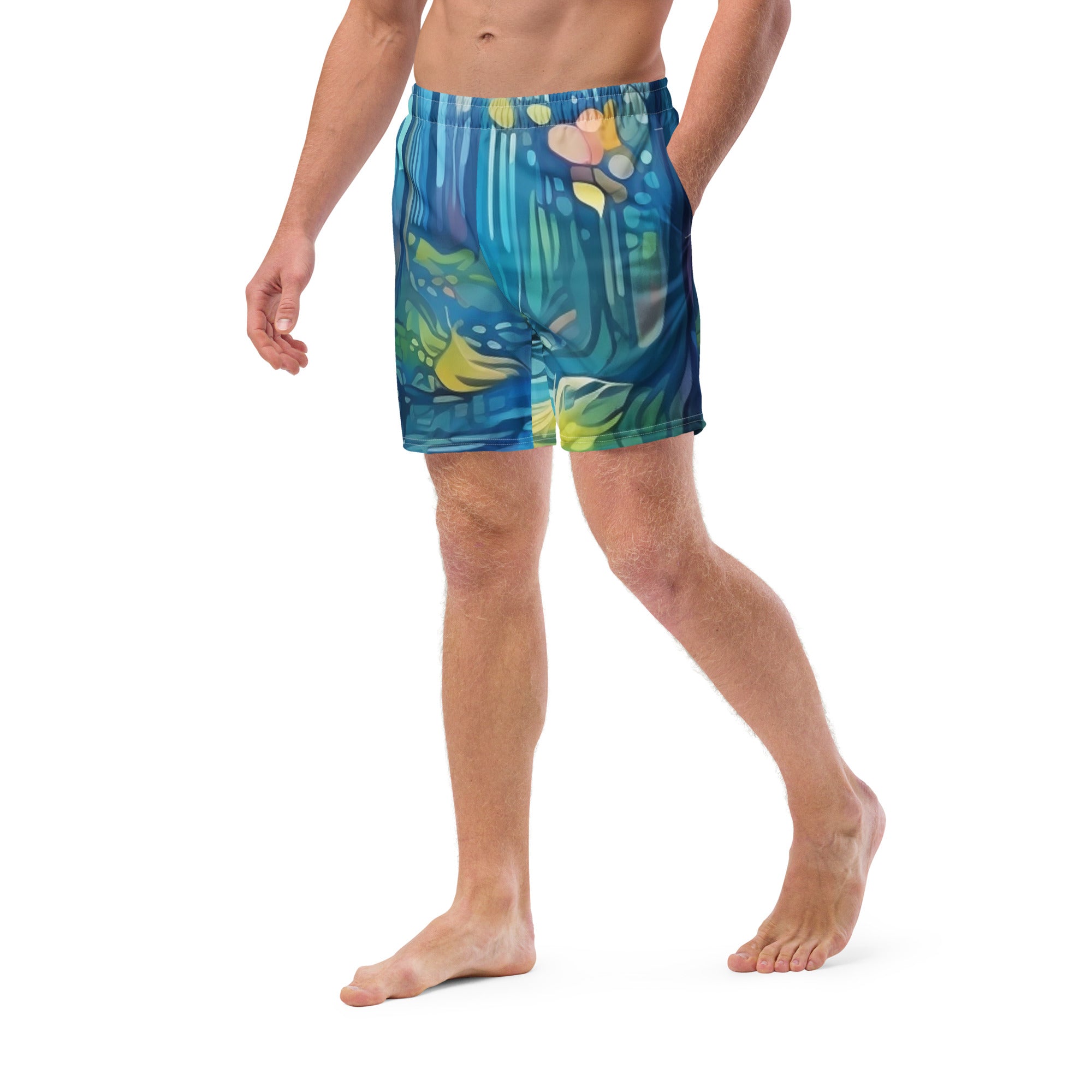 Elven Forest Swim Trunks | LOTR Fantasy Boardshorts for Men - Caster Coast